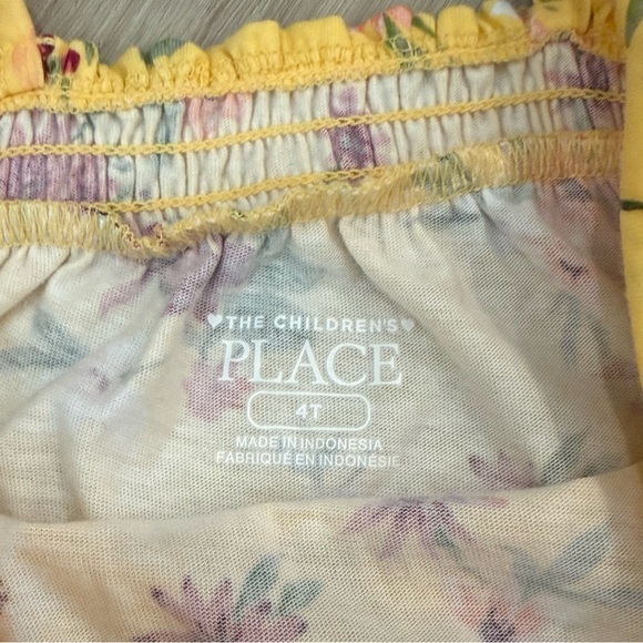 Girls 2-piece Summer Outfit -Yellow Floral- The Children's Place size 4T - Picture 5 of 7